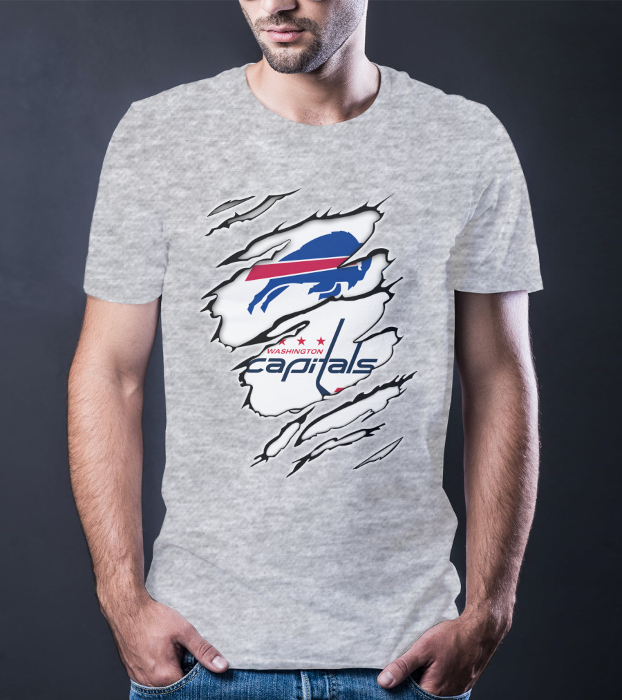 Buffalo Bills Washington Capitals Crossover Collaboration T-Shirt