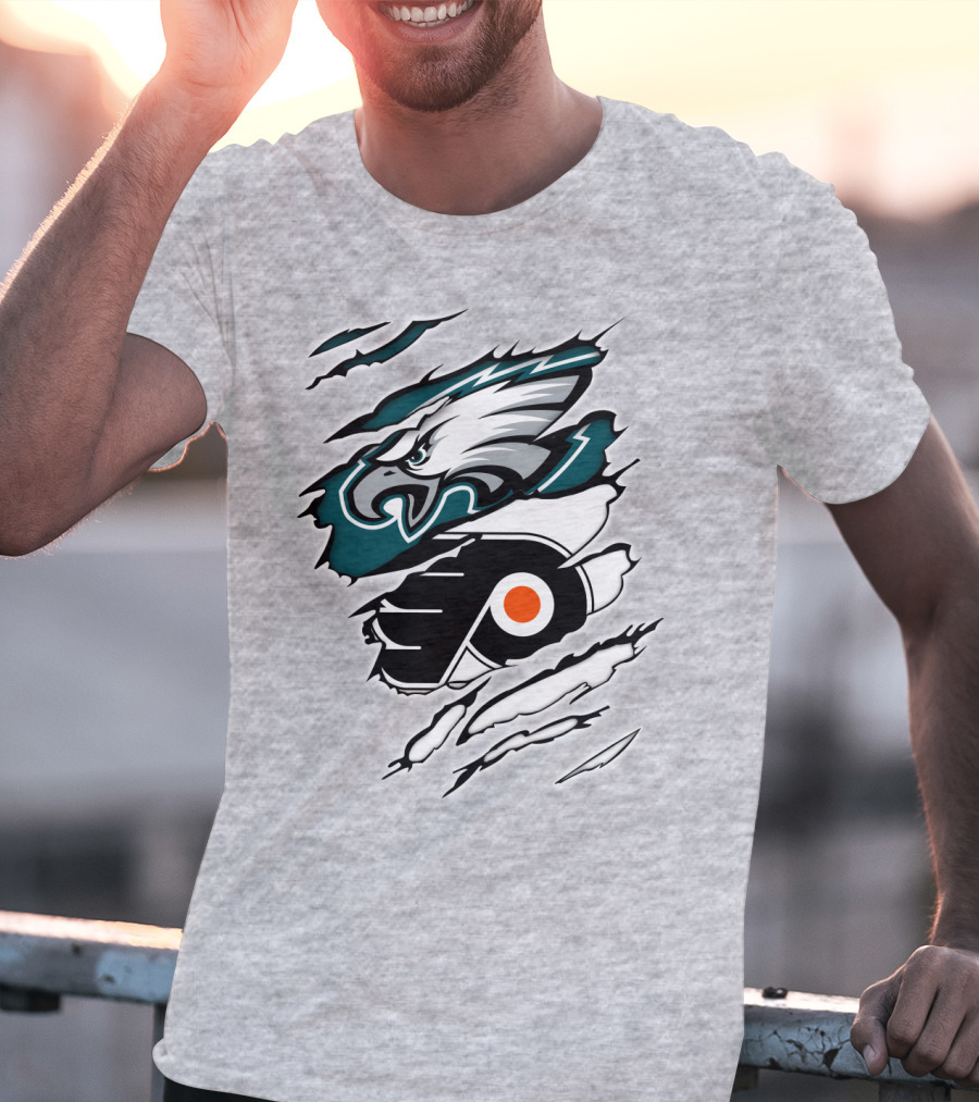 Philadelphia Eagles Flyers Team Fusion T-Shirt