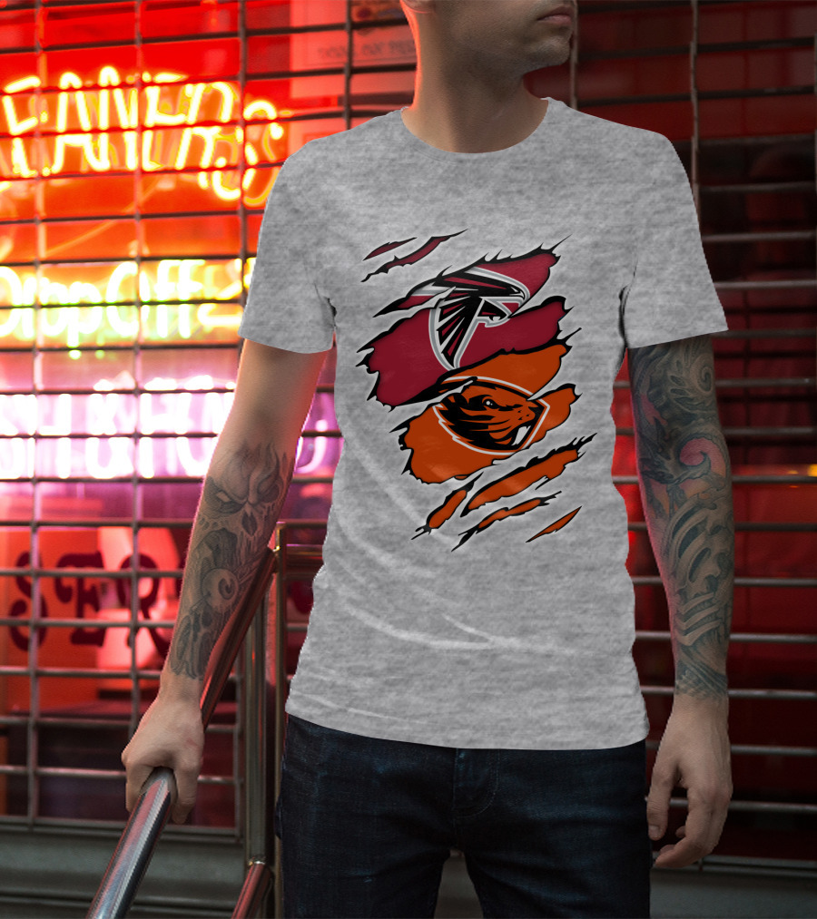 Atlanta Falcons Oregon State Beavers Claw T-Shirt