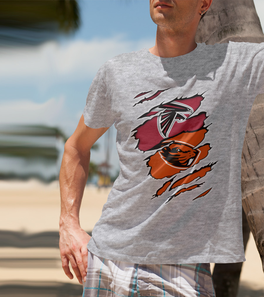 Atlanta Falcons Oregon State Beavers Claw T-Shirt