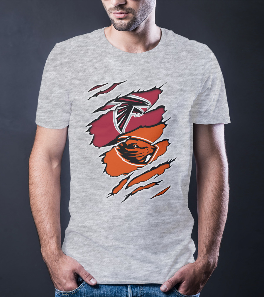 Atlanta Falcons Oregon State Beavers Claw T-Shirt