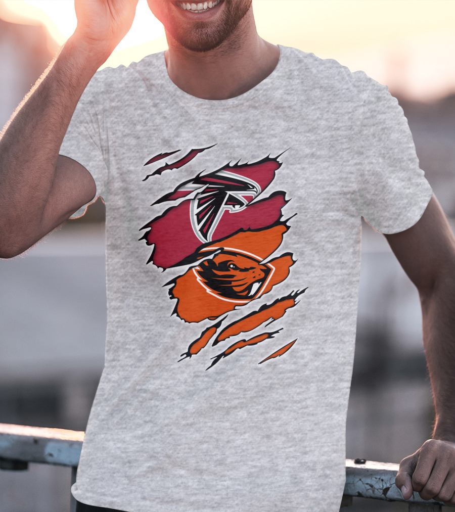 Atlanta Falcons Oregon State Beavers Claw T-Shirt
