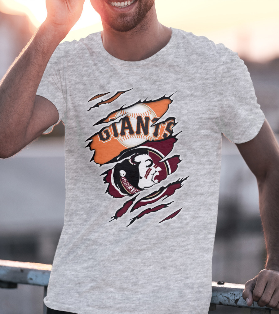 Giants Seminoles Baseball Native American Image Iconic T-Shirt