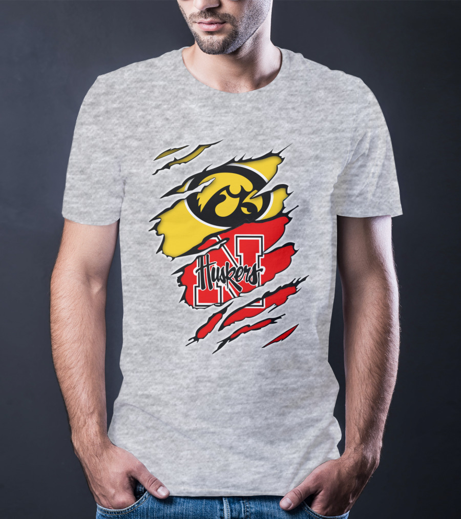 Hawkeyes Huskers Iowa Nebraska Clash T-Shirt