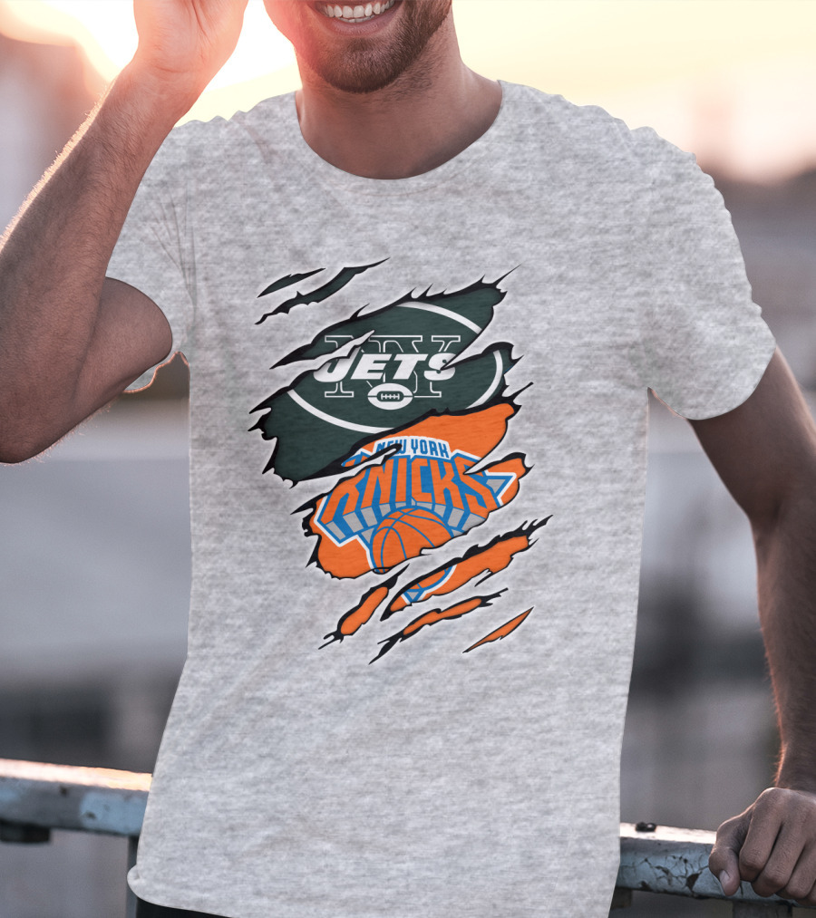 Jets Knicks New York Sports Fans T-Shirt