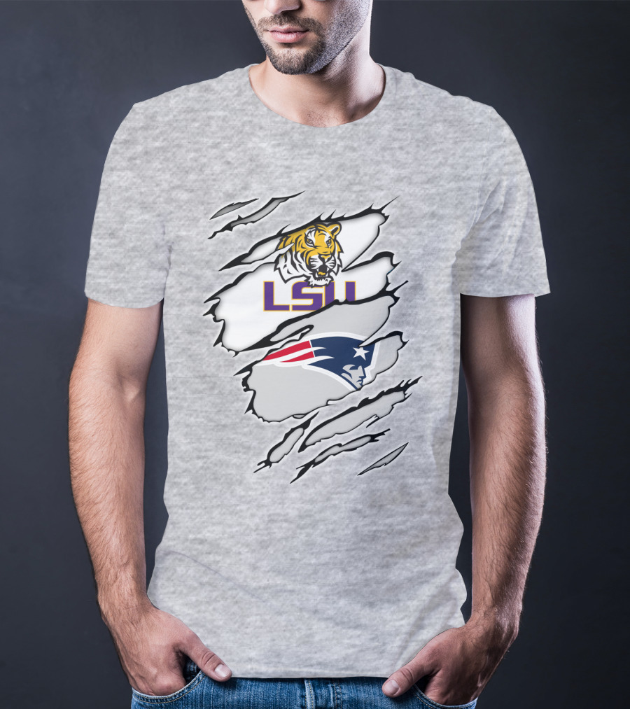 LSU Tigers Patriots Scratch Claw Marks T-Shirt