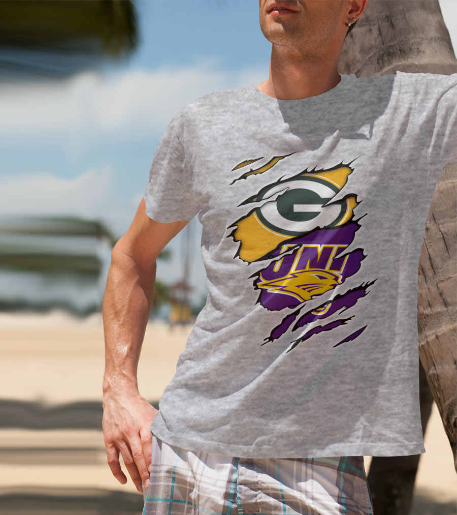 Packers UNI Logo Torn T-Shirt