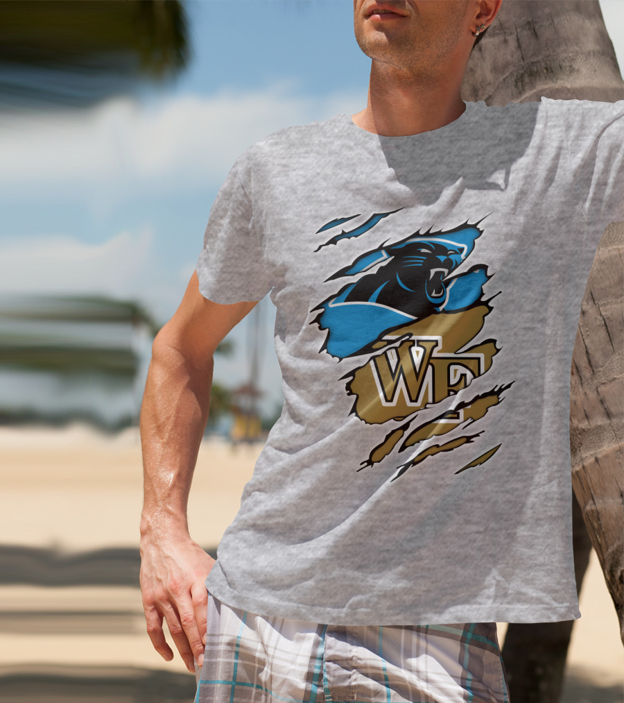 Carolina Panthers Wake Forest WF Scratch T-Shirt