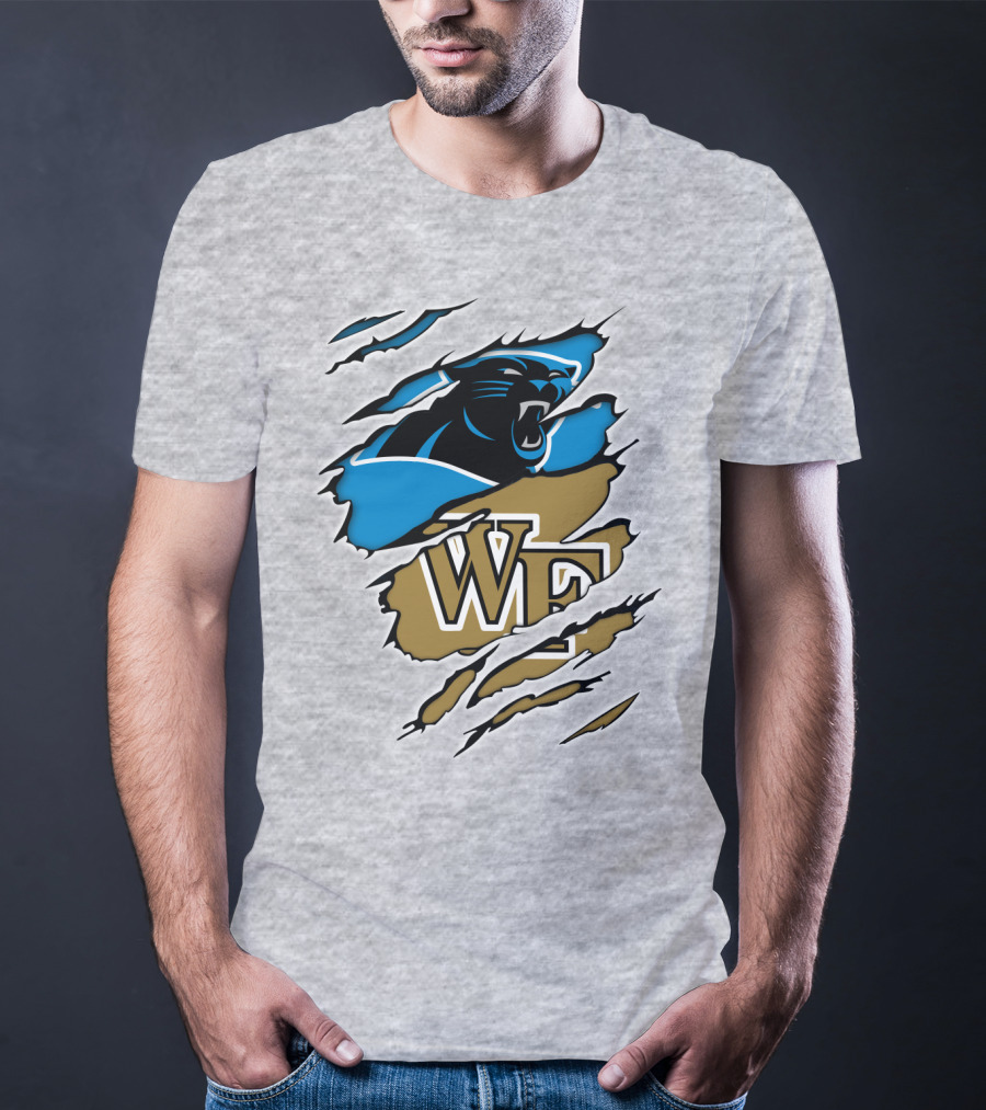 Carolina Panthers Wake Forest WF Scratch T-Shirt