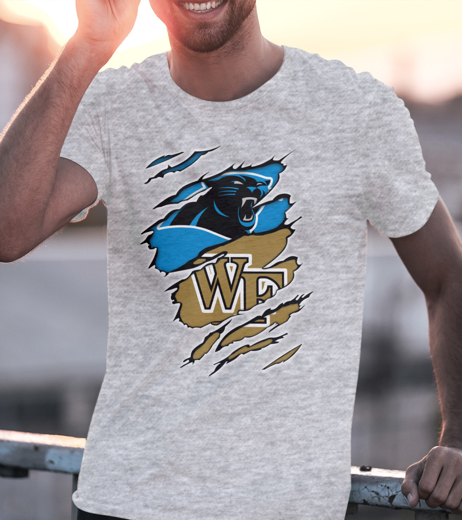 Carolina Panthers Wake Forest WF Scratch T-Shirt