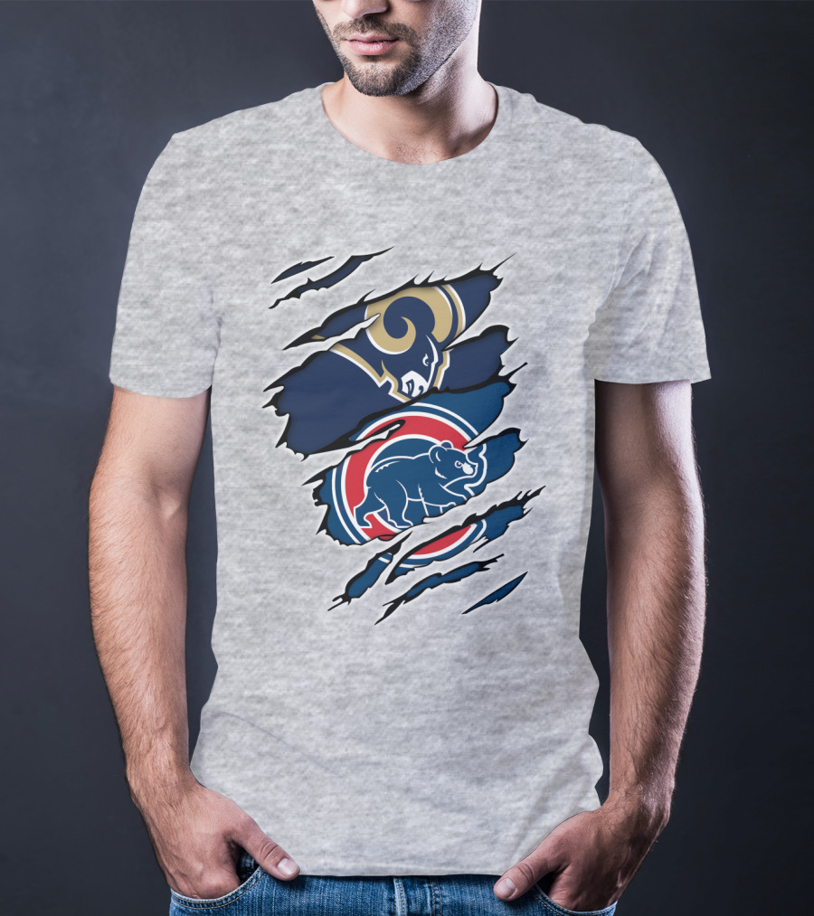 Rams Cubs Logo Mashup T-Shirt