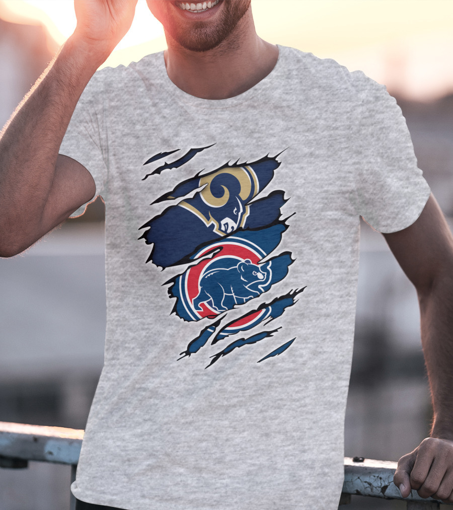 Rams Cubs Logo Mashup T-Shirt