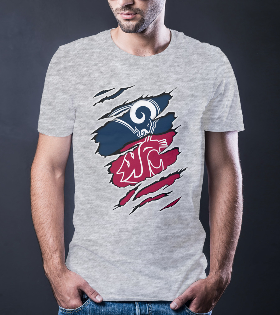 Los Angeles Rams Washington State Cougars Tear Away T-Shirt
