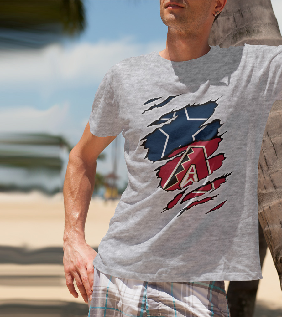Cowboys Star Diamondbacks Logo Fusion T-Shirt