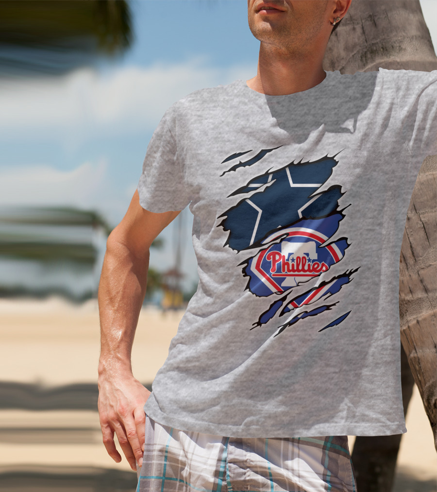 Dallas Cowboys Philadelphia Phillies Mashup T-Shirt