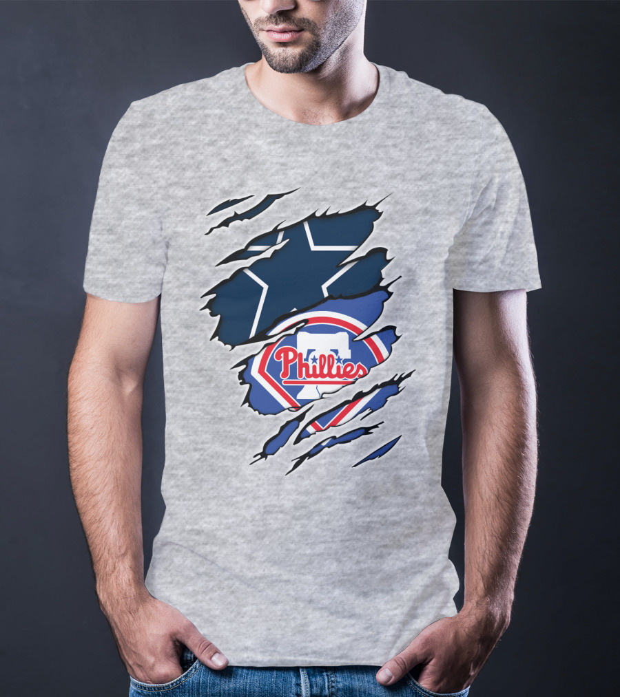 Dallas Cowboys Philadelphia Phillies Mashup T-Shirt