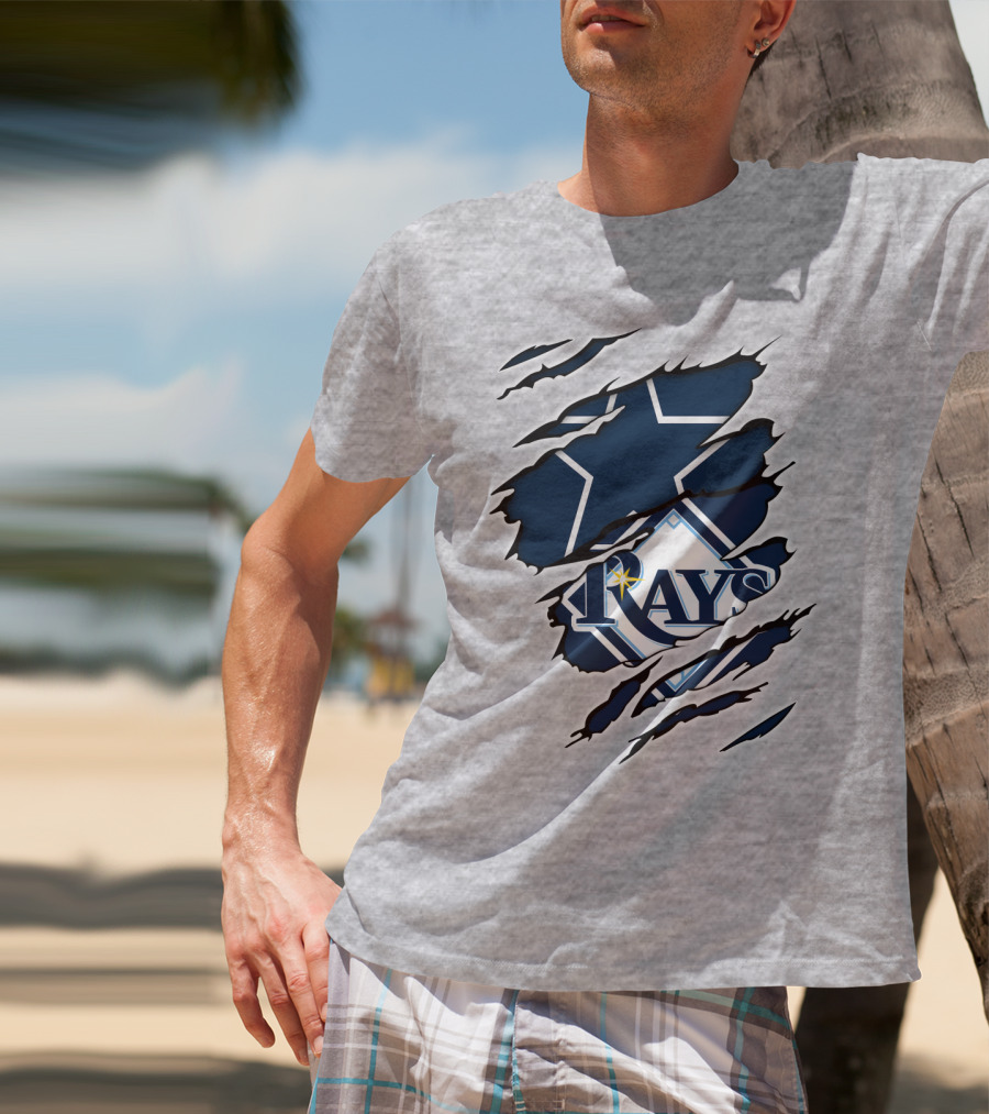 Cowboys Rays Star Tear T-Shirt