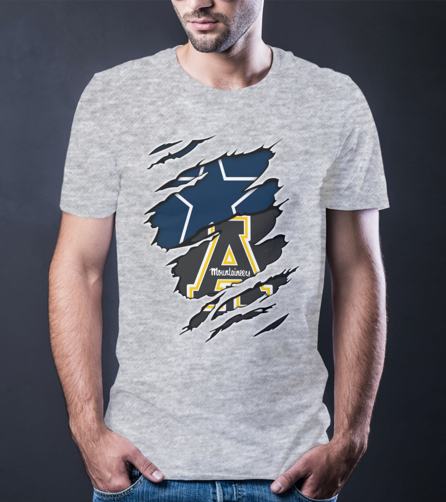 Cowboys Mountaineers Logo Combination T-Shirt