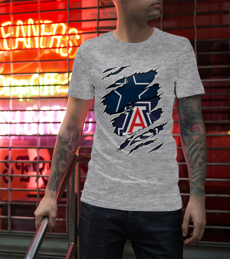 Dallas Cowboys Arizona Wildcats Collaboration T-Shirt
