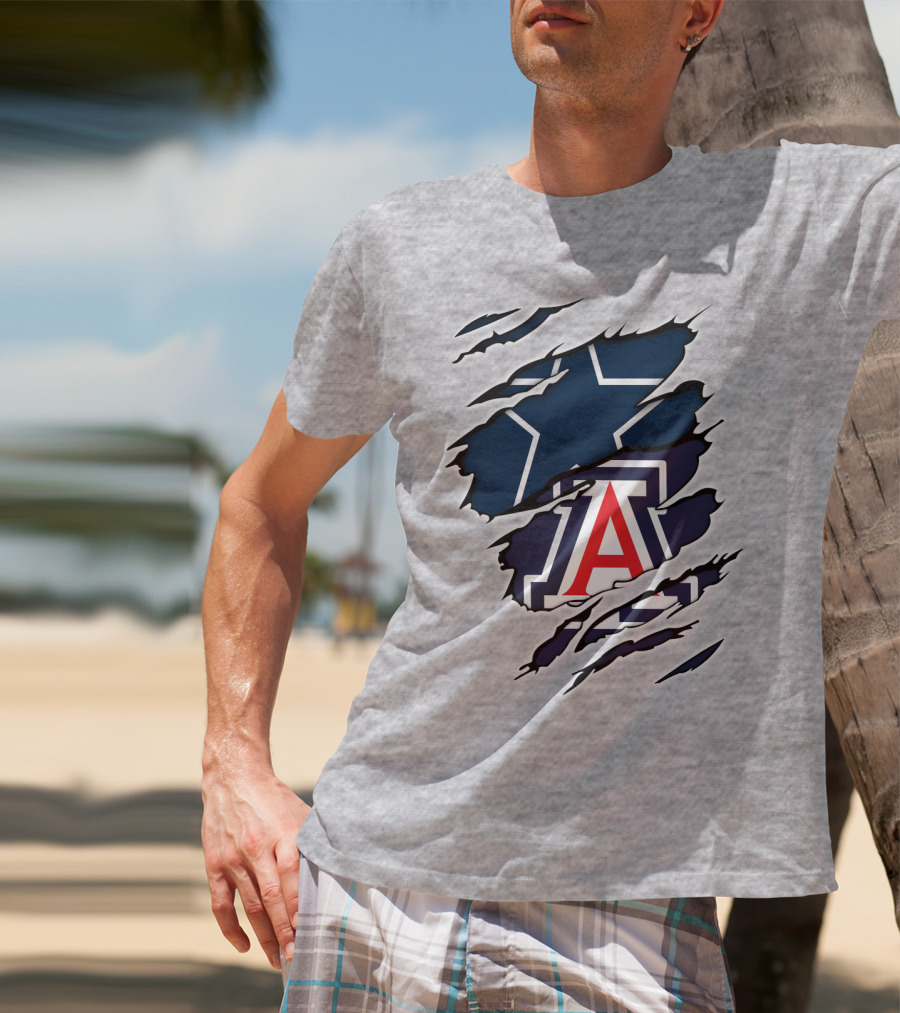 Dallas Cowboys Arizona Wildcats Collaboration T-Shirt