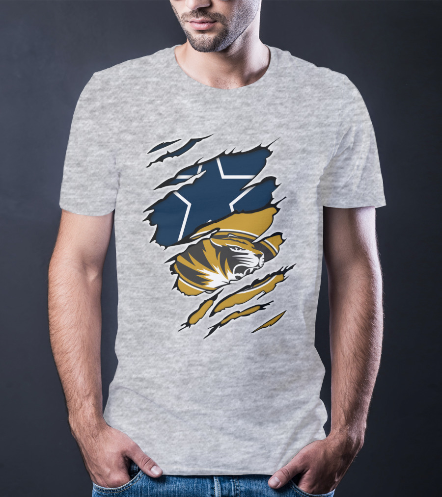 Cowboys Missouri Cowboys Tiger Stripe Star T-Shirt