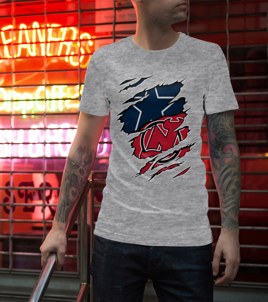Dallas Cowboys New Jersey Devils Fusion T-Shirt