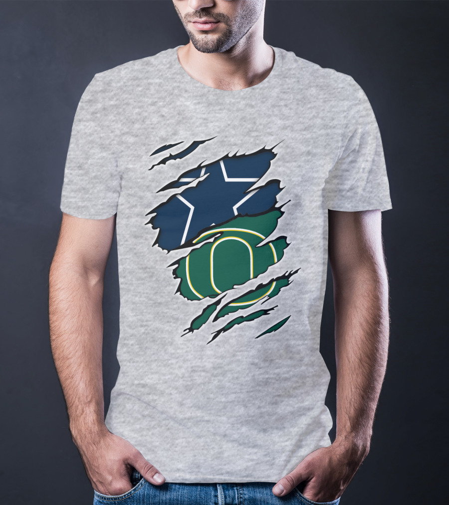 Cowboys Ducks Cowboys Star And O Logo Combination T-Shirt