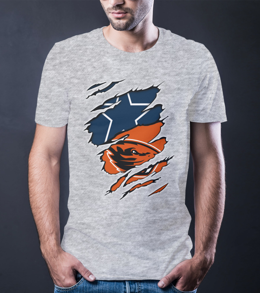 Cowboys Oregon State Beavers Cowboys Star T-Shirt