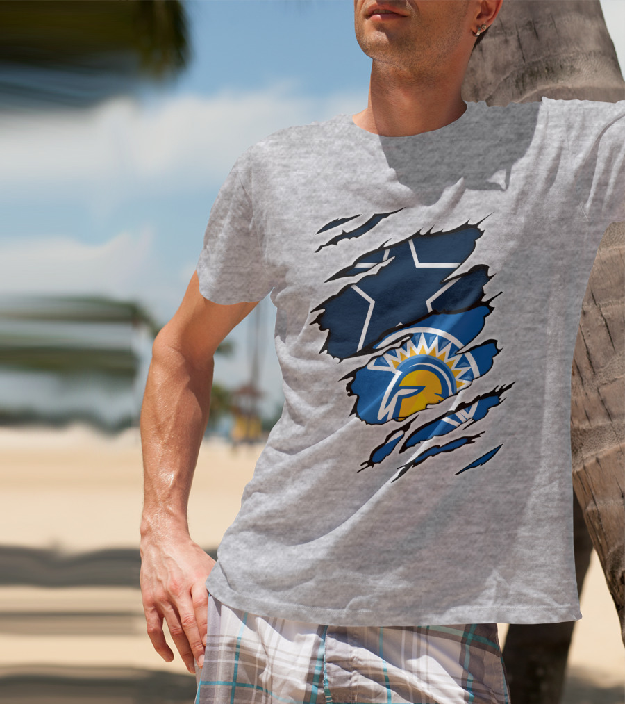 Dallas Cowboys San Jose State Spartans Fan Crossover T-Shirt