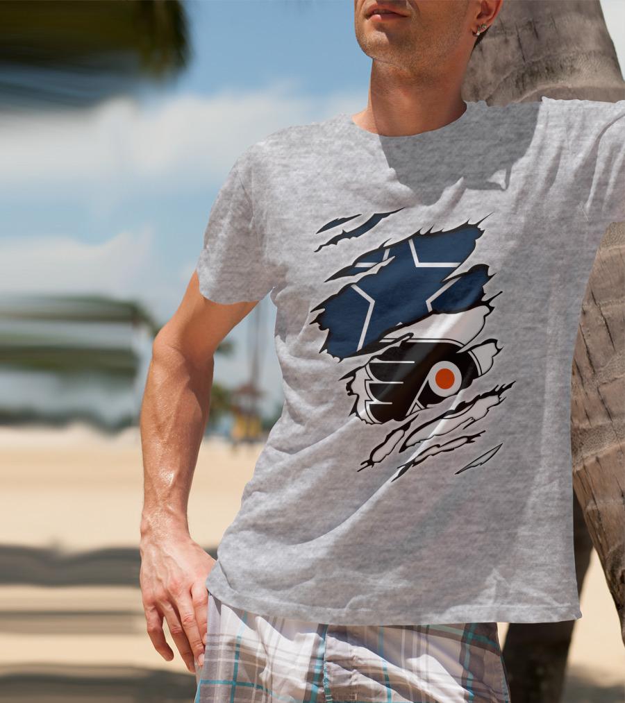Cowboys Flyers Cowboys Logos Blend T-Shirt