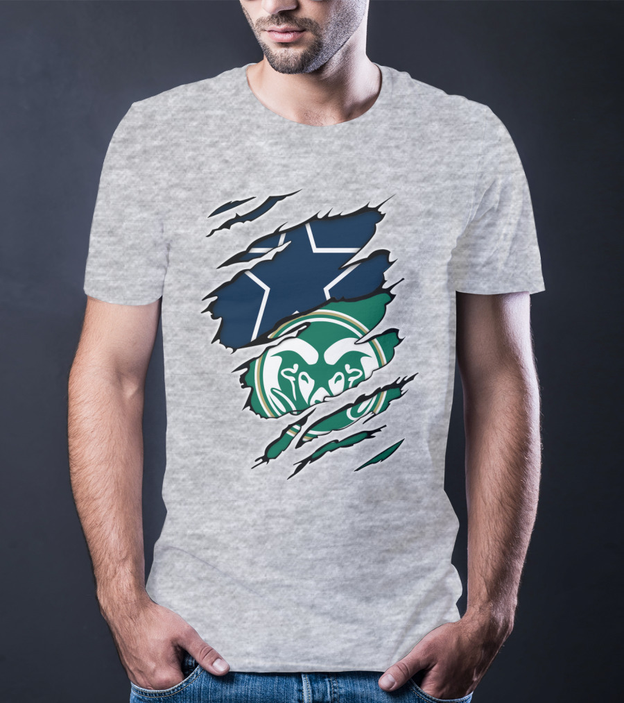 Cowboys Rams Star Logo Fusion T-Shirt