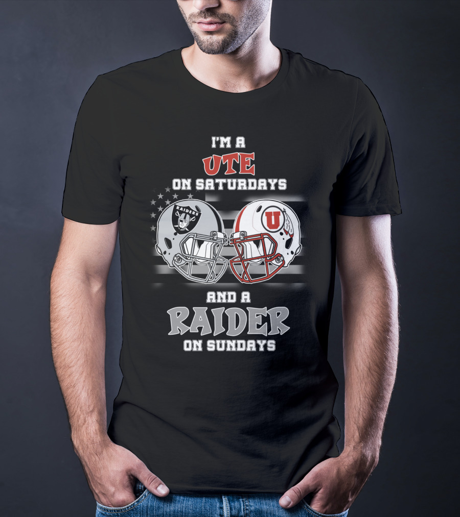 I'm A Ute On Saturdays And A Raider On Sundays T-Shirt