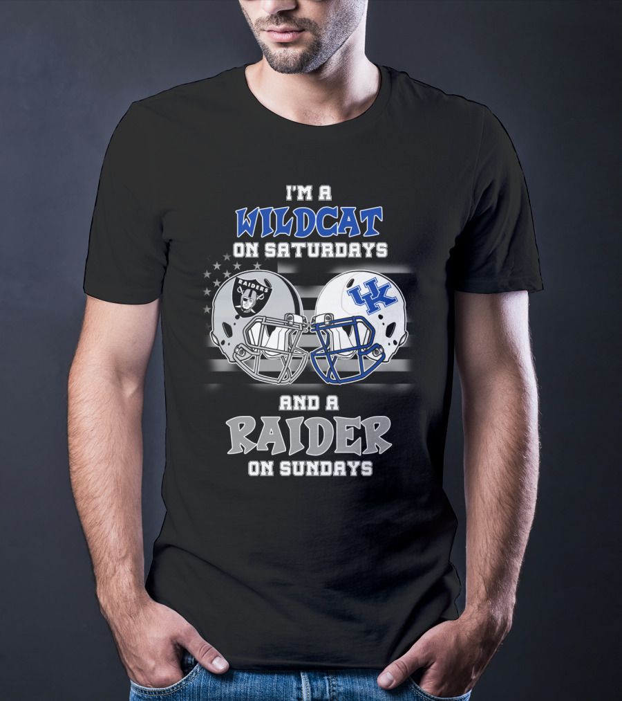 I'm A Wildcat On Saturdays And A Raider On Sundays T-Shirt