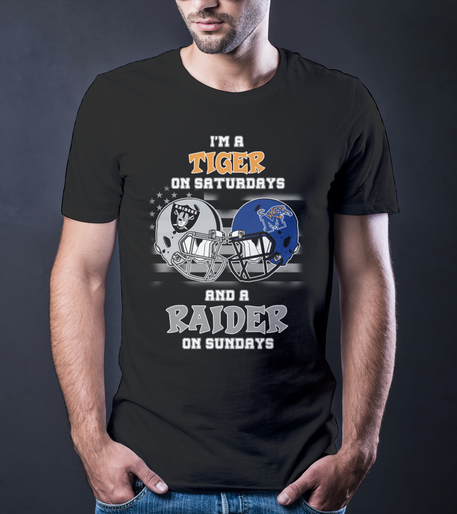 I'm A Tiger On Saturdays And A Raider On Sundays T-Shirt