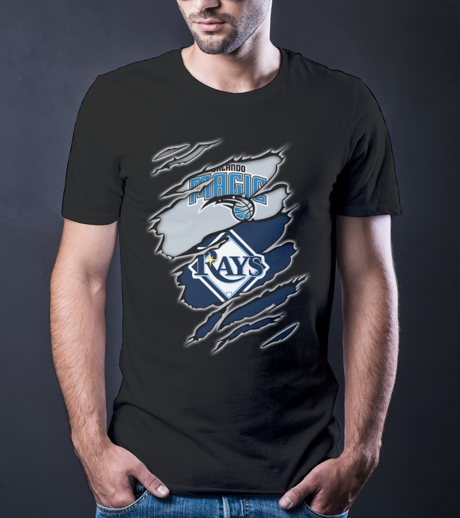 Orlando Magic Tampa Bay Rays Collaboration T-Shirt