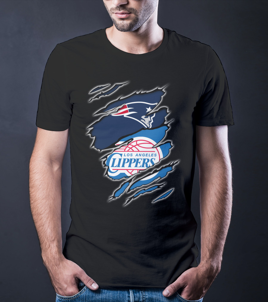 New England Patriots Los Angeles Clippers Crossover T-Shirt