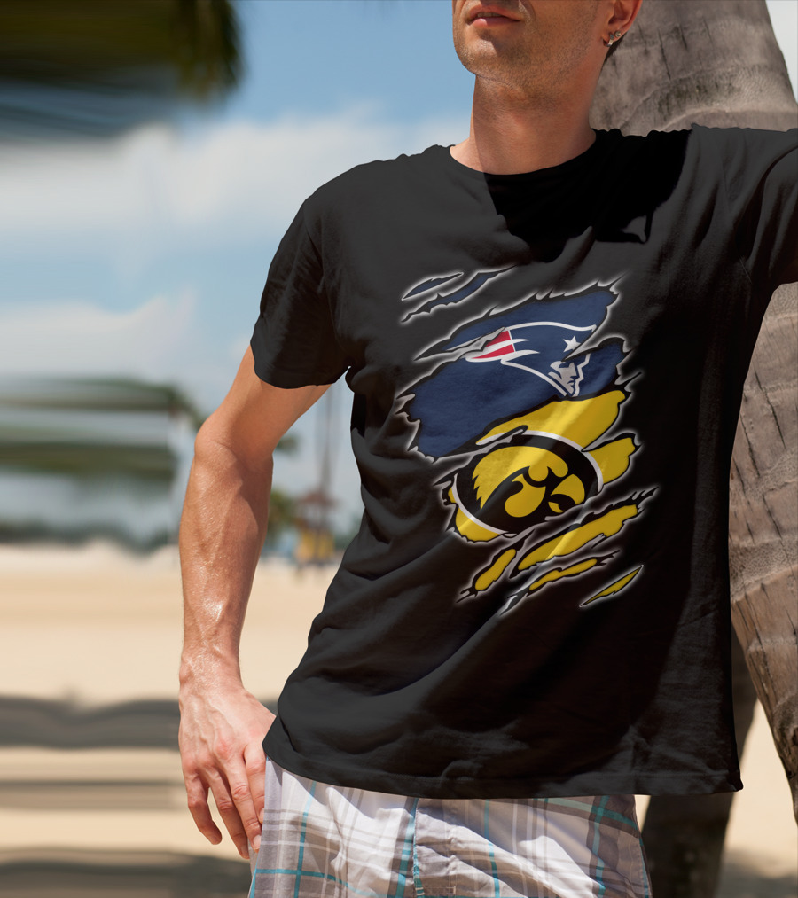 Patriots Hawkeyes Team Spirit Fusion T-Shirt