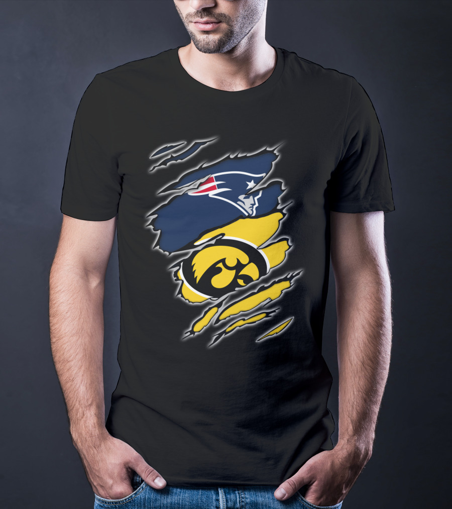Patriots Hawkeyes Team Spirit Fusion T-Shirt