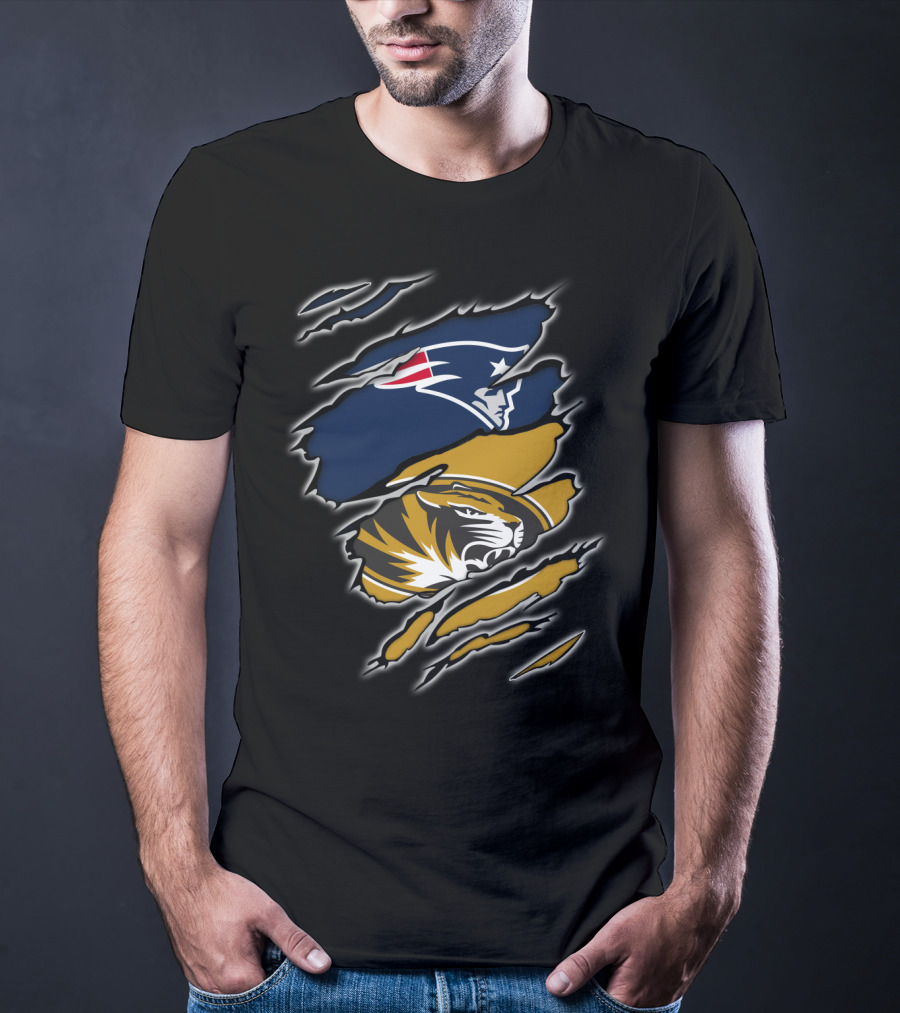 Patriots New England Tigers Missouri Fans United T-Shirt