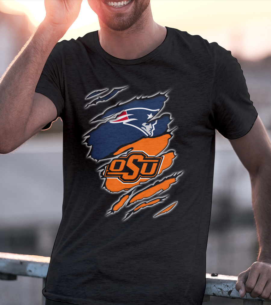 OSU Cowboys Patriots Logo Mashup T-Shirt