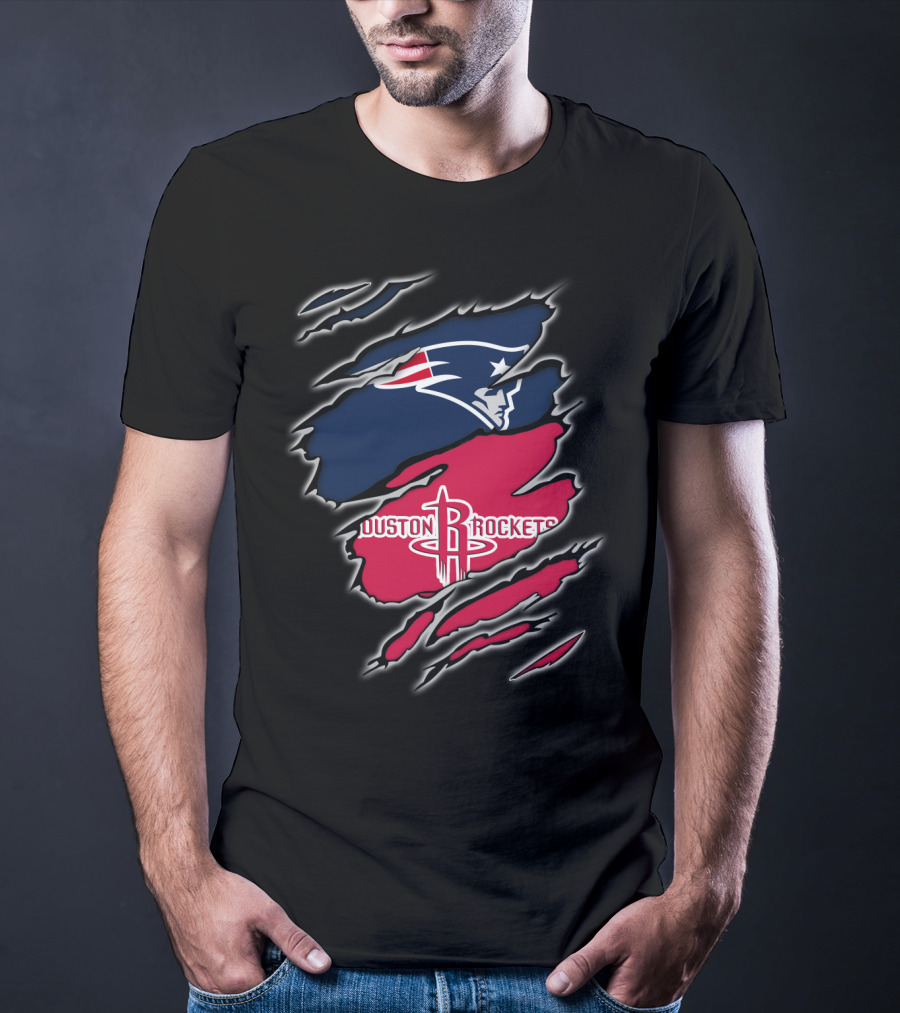 New England Patriots Houston Rockets Combo T-Shirt
