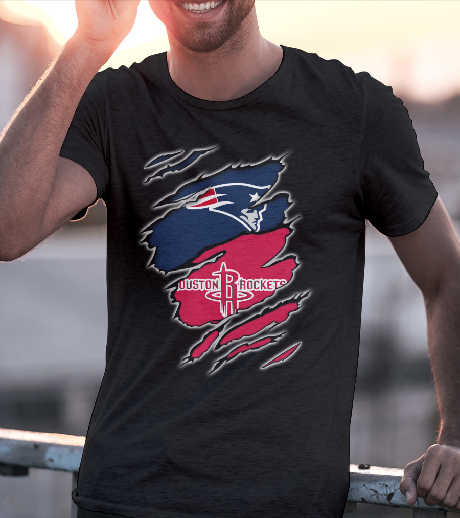 New England Patriots Houston Rockets Combo T-Shirt