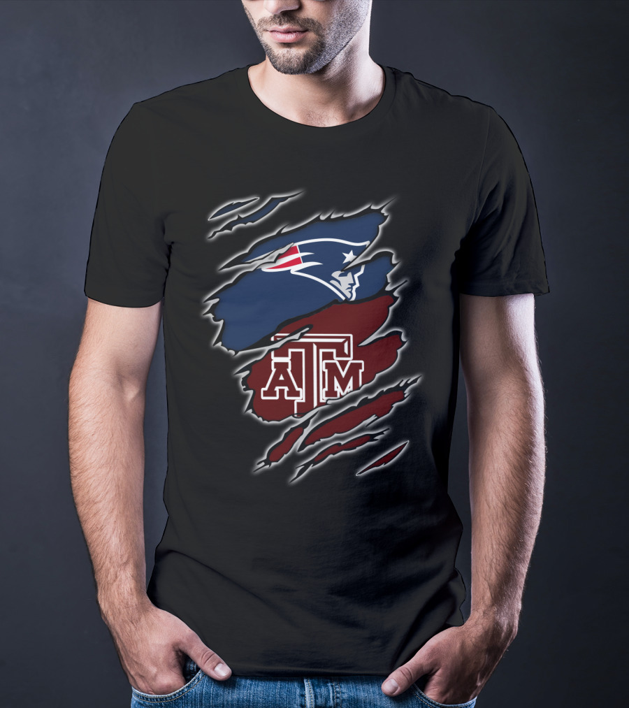 Patriots Texas A&M Aggies Logo Fusion T-Shirt