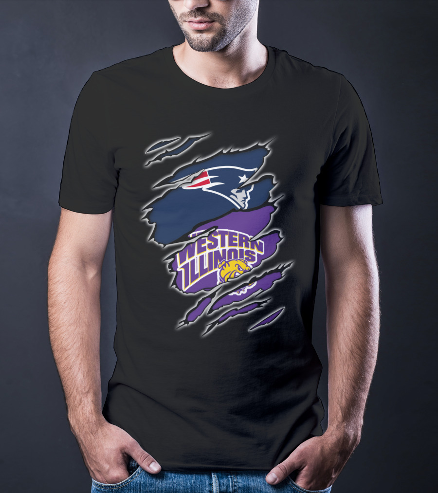 Patriots Western Illinois Leathernecks Logo Crossover T-Shirt