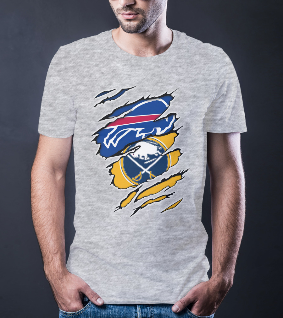 Buffalo Bills Sabres Logo Combo T-Shirt