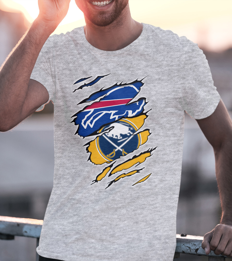 Buffalo Bills Sabres Logo Combo T-Shirt