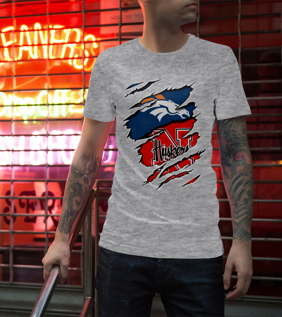 Broncos Huskers Broncos Huskers T-Shirt