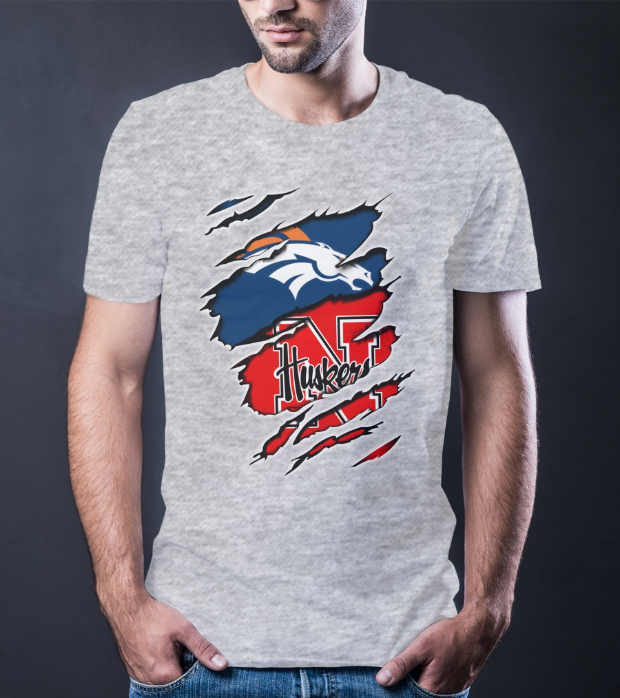Broncos Huskers Broncos Huskers T-Shirt