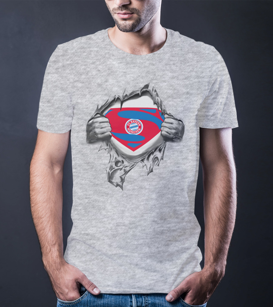 FC Bayern Munich Superman Logo Concept T-Shirt