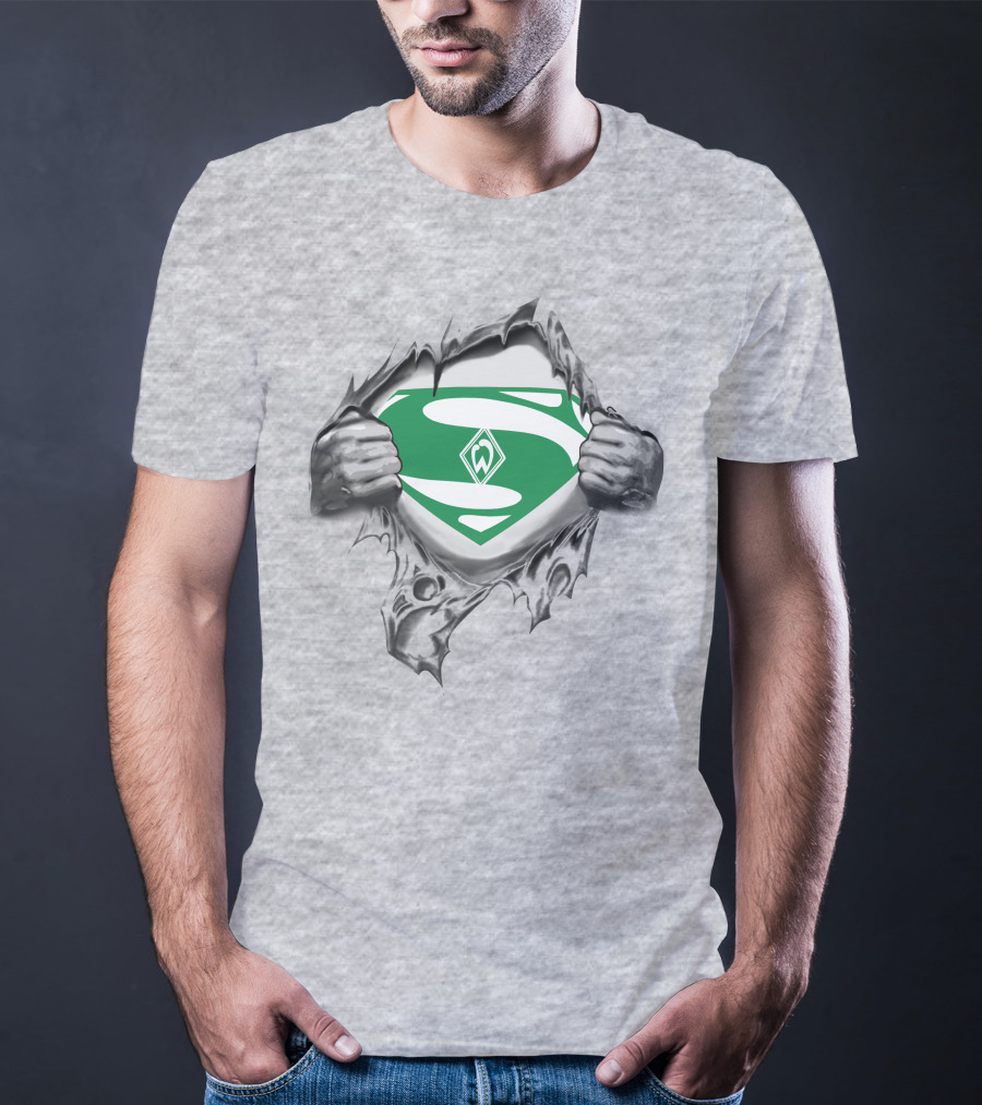 DFL SV Werder Bremen Superman Logo Rip T-Shirt